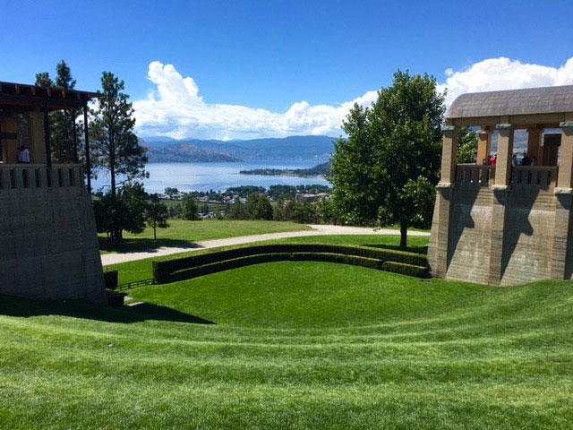 Beautiful lake views from Mission Hill Winery